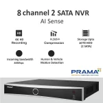 PRAMA PT-NRAS2A08-K2 8 Channel AIsense Network Video Recorder - Image 3