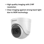 HIKVISION 2Mp Indoor Wired Color Camera for Dvr Ds-2Ce5Ad0T-Itp Eco Bnc/Dc, White - 1080P - Image 3