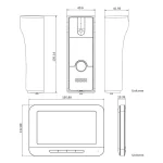 HIKVISION Analog Video Intercom System with Wired Video Door Phone | One Call Button(DS-KIS202T) - Image 4