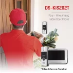 HIKVISION Analog Video Intercom System with Wired Video Door Phone | One Call Button(DS-KIS202T) - Image 2