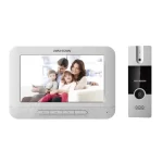 HIKVISION Analog Video Intercom System with Wired Video Door Phone | One Call Button(DS-KIS202T)