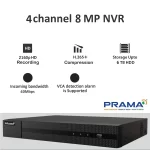 PRAMA PT-NR2A04-Q1 4 Channel 8MP Network Video Recorder - Image 4