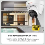 CP Plus 8MP Dual Light Dome Camera, Warm Light Range of 30 Mtr, PoE, IP67, MJPEG [CP-UNC-DA81L3C-LQ] - Image 3