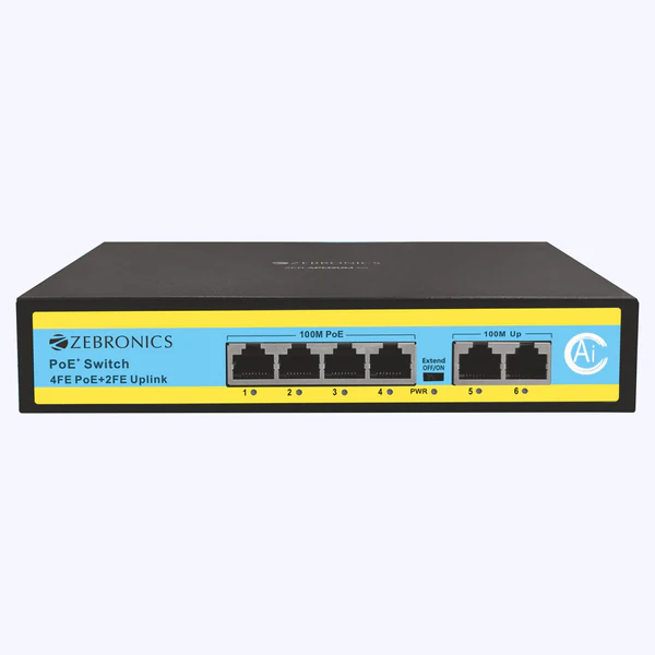 ZEB-4PM2UM-65 ZEB-4PM2UM-65 ZEBRONICS POE SWITCH - Image 1