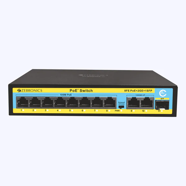 Zeb8PM2UG1UF120 ZEB-8PM2UG1UF-120 ZEBRONICS POE SWITCH - Image 1